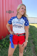 Load image into Gallery viewer, Rowdy Crowd All American Cowgirl Tee