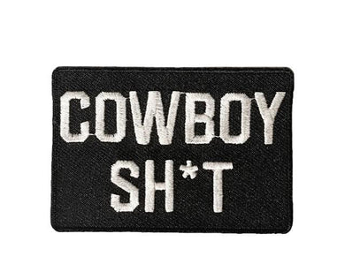 Cowboy Sh*t Embroidered Patches Blk/Wht