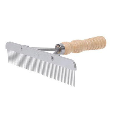 Weaver Stainless Steel Show Comb  Wood Handle 65255
