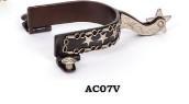 Austin Accent Men's  3 Star & Barbwire Brown Spurs AC07V