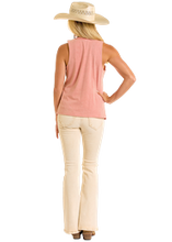 Load image into Gallery viewer, Rock &amp; Roll Denim Yee Haw Graphic Tank - Rose/Mauve BW20T06448