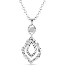 Load image into Gallery viewer, Montana Silversmith Twisted in Time Crystal Turquoise Necklace NC5637