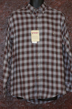 Load image into Gallery viewer, Wrangler Rugged Wear Brown Plaid Flannel
