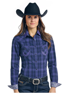 Panhandle Purple Plaid w/emb R4S7615