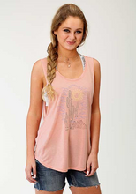 Load image into Gallery viewer, Roper 337-513-2013PI Pink Cactus Sleeveless