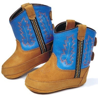 Old West Poppets Tan/Blue 10034