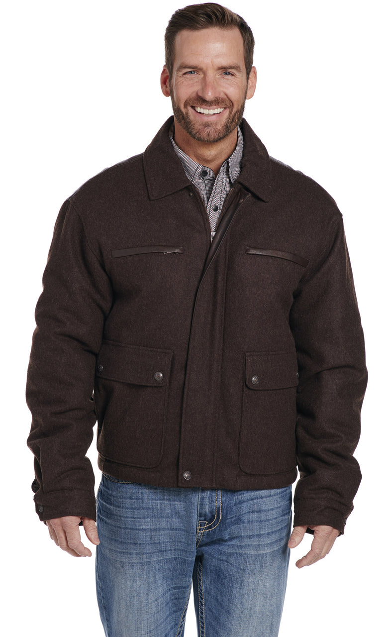 Charcoal Wool Concealed Carry Jacket  CR43466-42