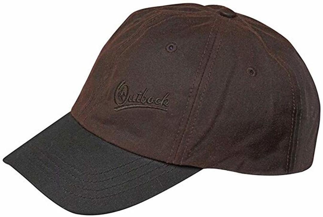 Outback 1483 Brown Aussie Slugger Oilskin Cap