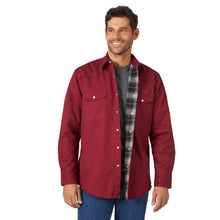 Load image into Gallery viewer, Wrangler MS7206R Burgundy Flannel Lined