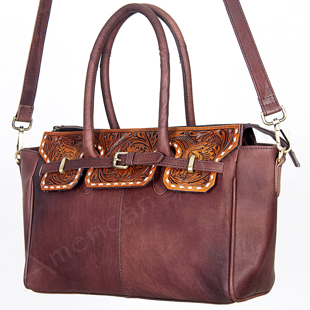 Brown Laredo Classic Concealed Carry Purse | MoonStruck Leather Concealed  Carry Purses