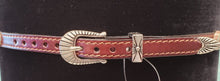 Load image into Gallery viewer, Austin Accent HB w/ Conchos &amp; Buckle Brn