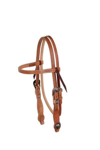 Berlin  Headstall Copper Floral Buckle with Cross Concho