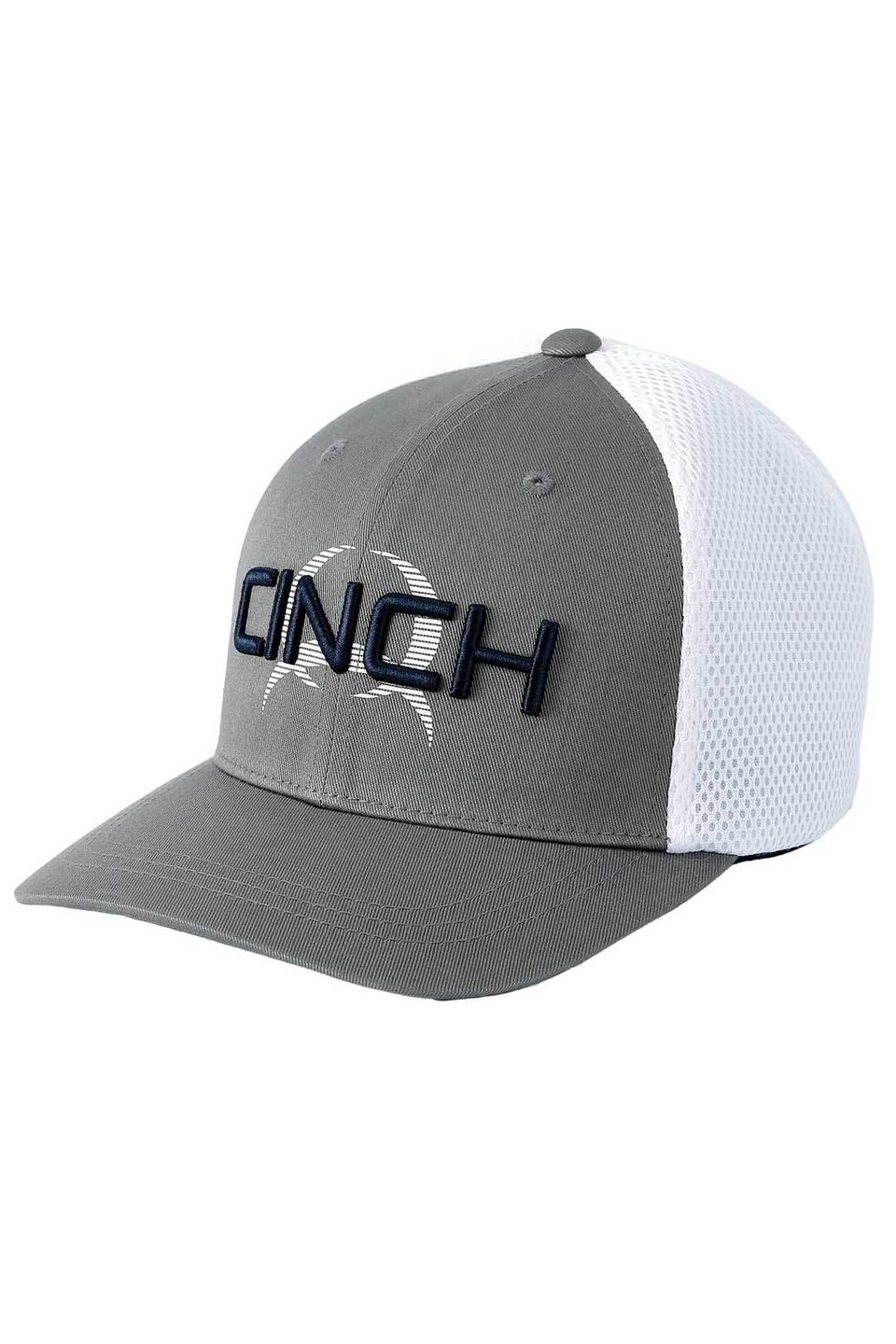 Cinch Flexfit Logo Grey/White Ballcap