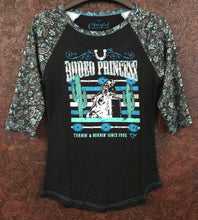 Load image into Gallery viewer, Cowgirl Hardware Rodeo Princess Raglan