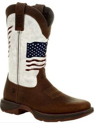 Durango Lady Rebel Bay Brown/White Flag