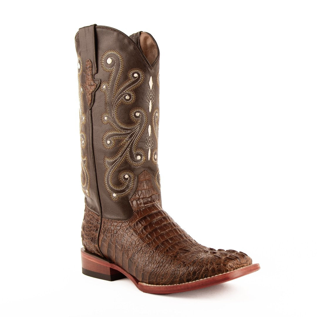 Ferrini Stampede Caiman Print Croc  Sport Rust