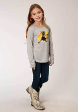 Load image into Gallery viewer, Roper Girls Knit Novelty/applique/embroidery Ploy Rayon Jersey LS