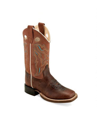 Old West Youth Rugby Brown/Rusty Suede