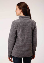 Load image into Gallery viewer, Roper Women&#39;s Micro Fleece 1/4 Zip Jacket Melage Grey 03-098-0692-6147