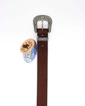 Load image into Gallery viewer, Gingerich Heavy Duty Tooled Belt Dk Brown 1020-36
