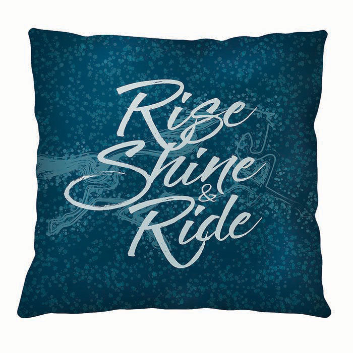 Kelley & Co Rise, Shine & Ride 16x16 Pillow L117
