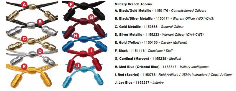 Cavalry Branch Acorn Black/Silver Metallic 1150174