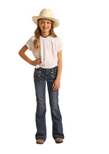 Load image into Gallery viewer, Rock &amp; Roll Girls Extra Stretch Trouser w/zip Fly &amp; Button Accents G5F3713