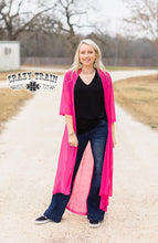 Load image into Gallery viewer, Crazy Train Short Round Duster Pink