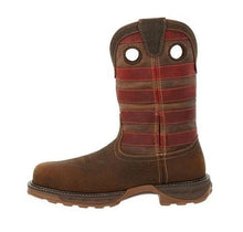 Load image into Gallery viewer, Durango Maverick XP 11&quot; Western Waterproof Work Boot Brown/Vintage Flag Composite Toe DDB0366