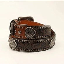 Load image into Gallery viewer, Ariat Kids Heart Concho Belt