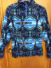 Load image into Gallery viewer, Powder River Black Qtr Zip Fleece Pullover PRWO91RZXV