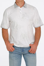 Load image into Gallery viewer, Cinch Mens ArenaFlex Polo White MTK1841002