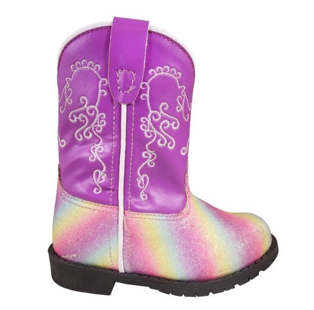 Smoky Mountain Boots Toddler Rainbow/ Orchid Girls' Boot 3227T