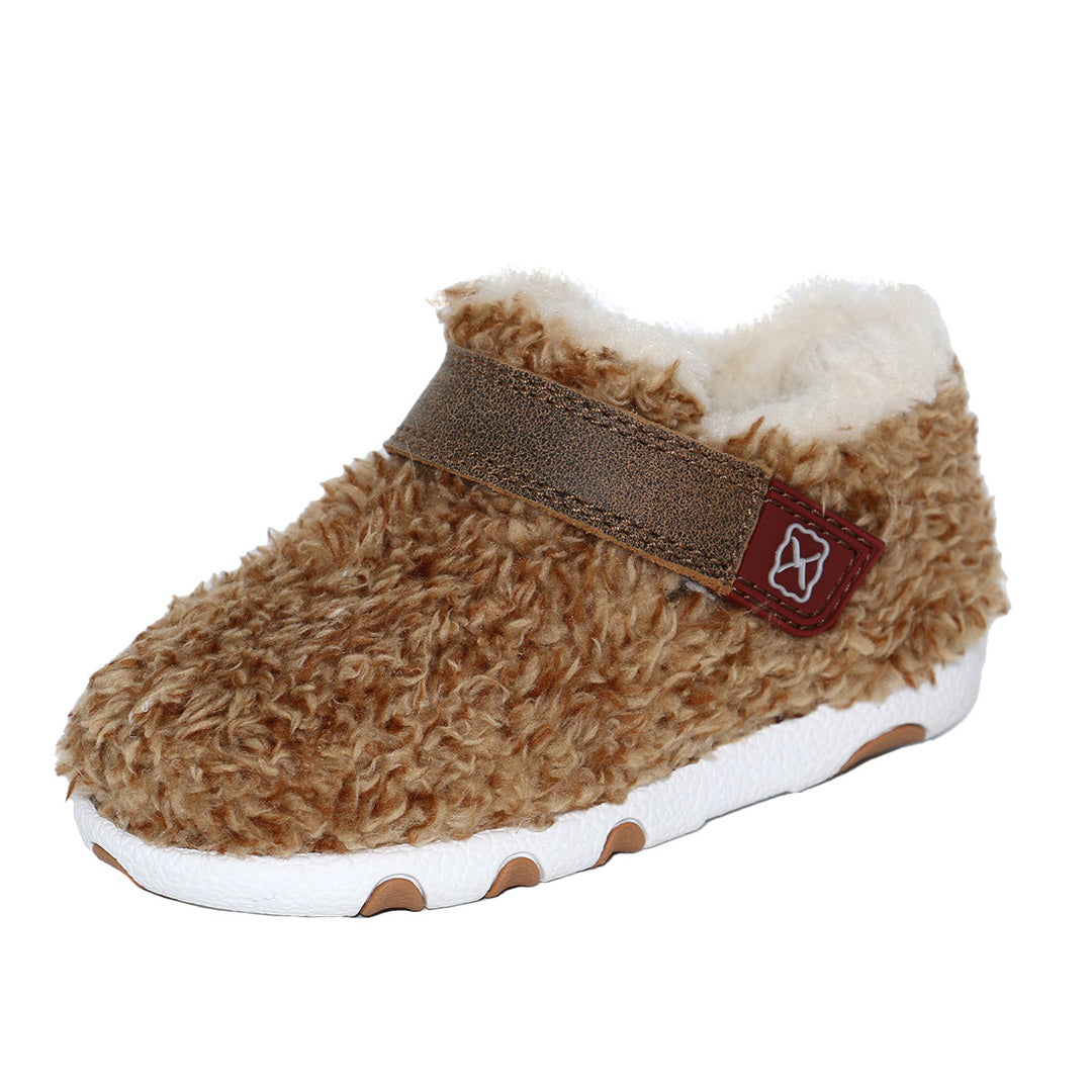 Twisted X Infant Driving Moc Golden Shag Bomber ICA0031