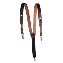 Load image into Gallery viewer, Nocona Gallus Blts Rnd Cnc Bk/Tn Suspenders N8513667