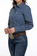 Cinch Blue Diamond Prt LS ShirtMSW9164192ROY