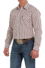 Load image into Gallery viewer, Cinch Mens LS Wh/Rd/Tan/Bk MTW1301063