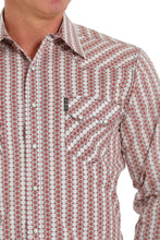 Load image into Gallery viewer, Cinch Mens LS Wh/Rd/Tan/Bk MTW1301063