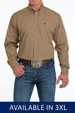 Load image into Gallery viewer, Cinch Mens L/S Print Khaki MTW1105538