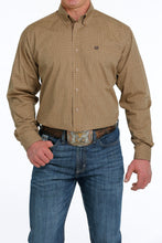 Load image into Gallery viewer, Cinch Mens L/S Print Khaki MTW1105538