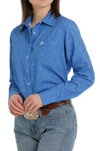 Load image into Gallery viewer, Cinch Womens Blue Paisley L/S Arenaflex MSW9163014