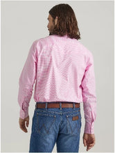 Load image into Gallery viewer, Wrangler  Bucking Cancer LS Pink/Wht Check 112329902