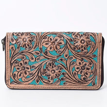 Load image into Gallery viewer, Olay Tooled Leather Clutch/Wallet LBG103