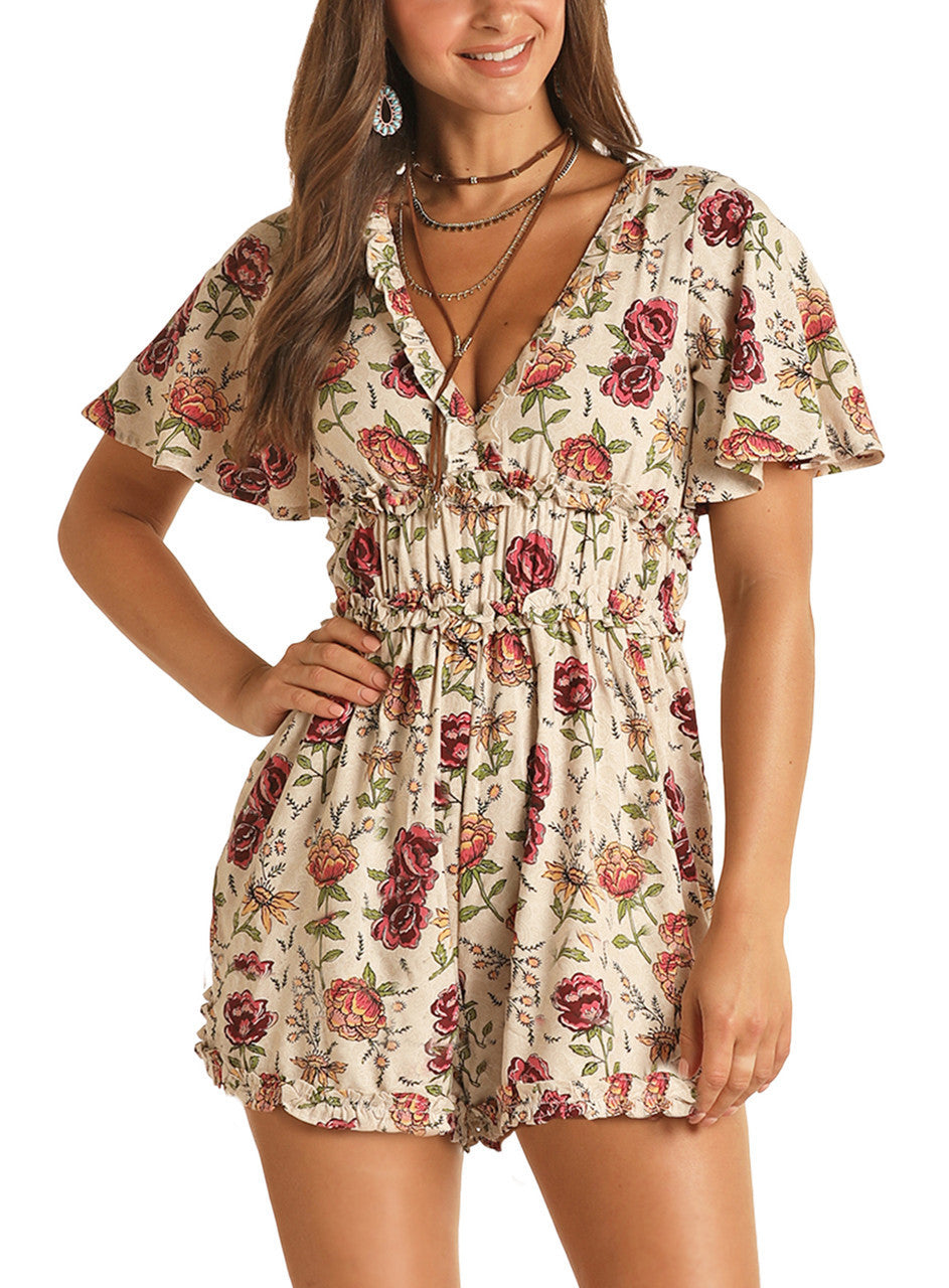 Rock&Roll Hooey Floral Romper RRW1R2R0UZ