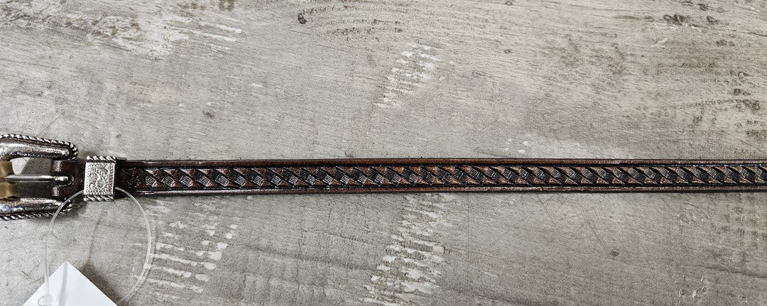 Cowboy Chrome Basket Tooled Hatband