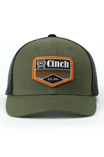 Load image into Gallery viewer, Cinch Mens Olive Trucker Hat OSFA MCC0660632
