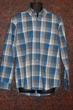 Load image into Gallery viewer, Roper Blue/Grey Plaid L/S 3013791010BU