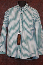 Load image into Gallery viewer, Panhandle  Teal Strip button down L/S TCD5572