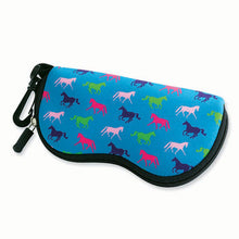 Load image into Gallery viewer, Kelley &amp; Co Neoprene Sunglasses Case W/horses G922