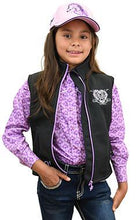 Load image into Gallery viewer, Cowgirl Hardware 487167-010 Wild &amp; Free Poly Shell Vest Black